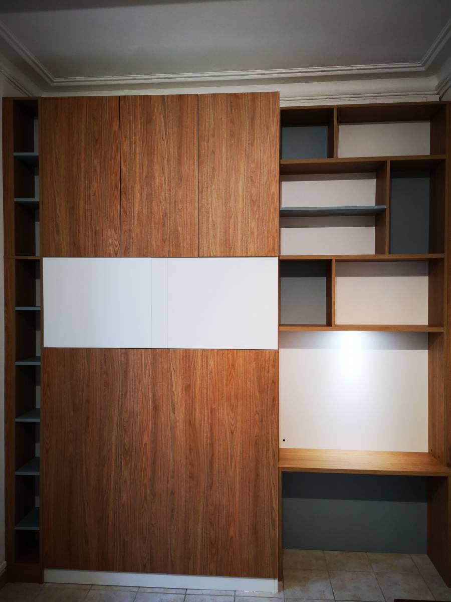 Lit encastrable et bibliothèque sur mesure à Nîmes centre ville 30