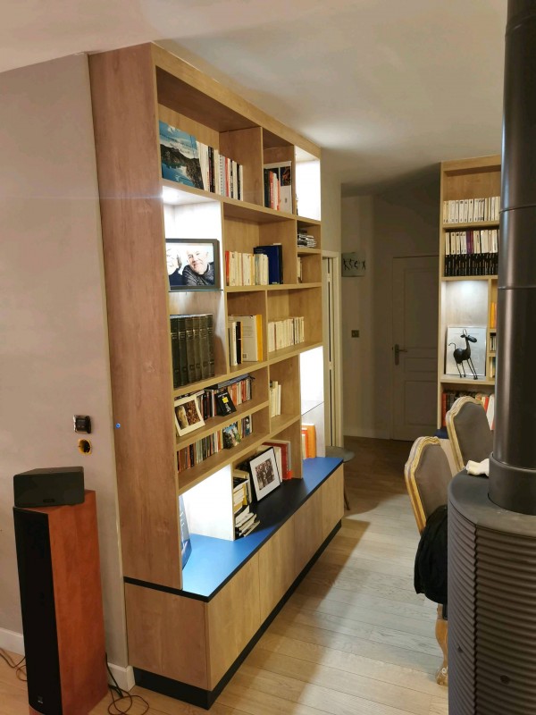 Bibliothèque sur plusieurs murs à Langlade proche de Nîmes 30