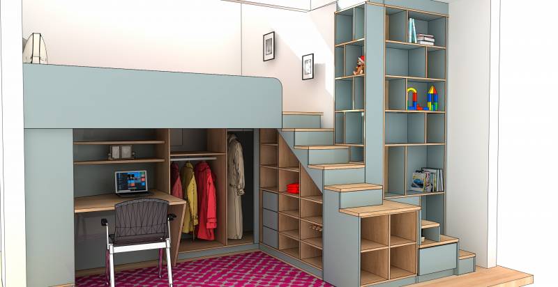 Meubles sur mesure chambre à Parignargues près de Nîmes